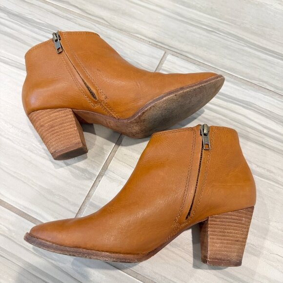 Madewell Genuine Leather Billie Ankle Boots Boho Preppy Fall Winter Booties 7.5 - Picture 9 of 9